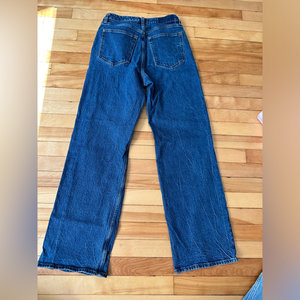 Abercrombie & Fitch 90’s Relaxed High Rise Dark Wash Jeans - Picture 2 of 5